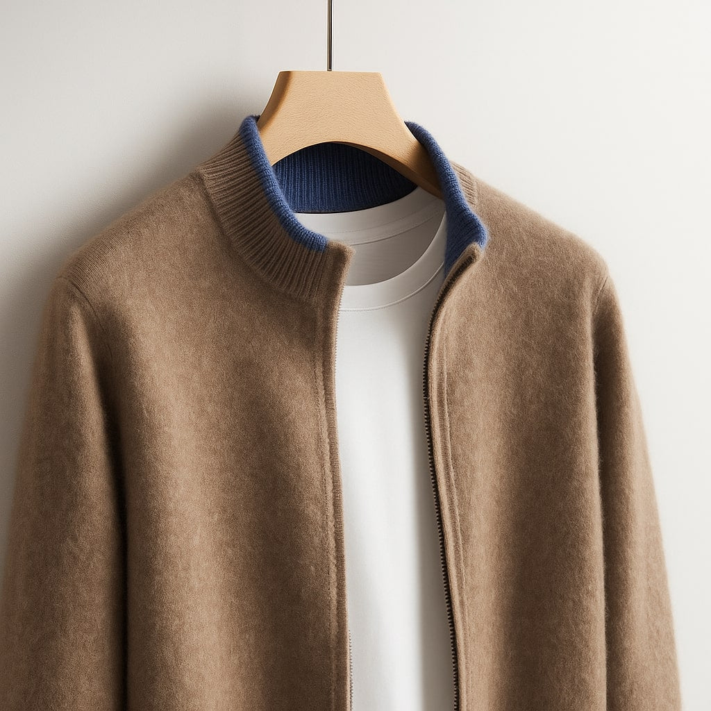 HARVEY™| ELEGANT WOOL ZIP JACKET