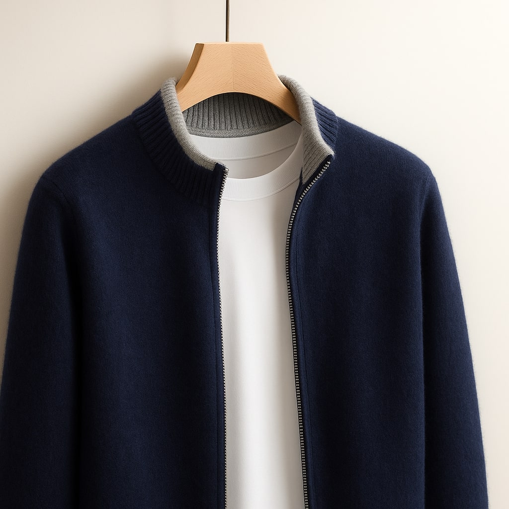 HARVEY™| ELEGANT WOOL ZIP JACKET