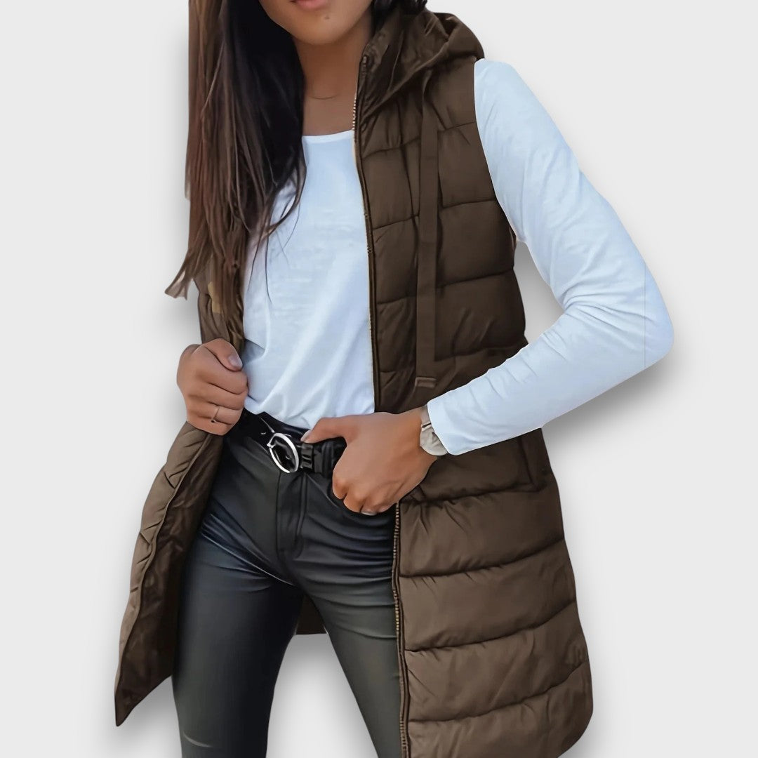 Margot | Lightweight Quilted Hooded Gilet
