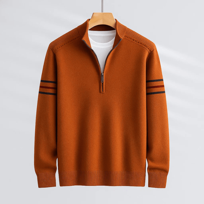 Elijah| Modern Half-Zip Sweater Ease