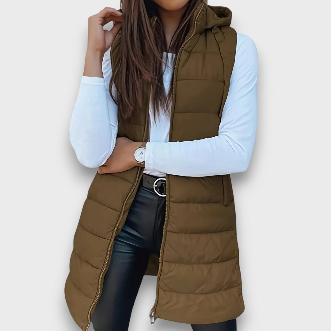 Margot | Lightweight Quilted Hooded Gilet