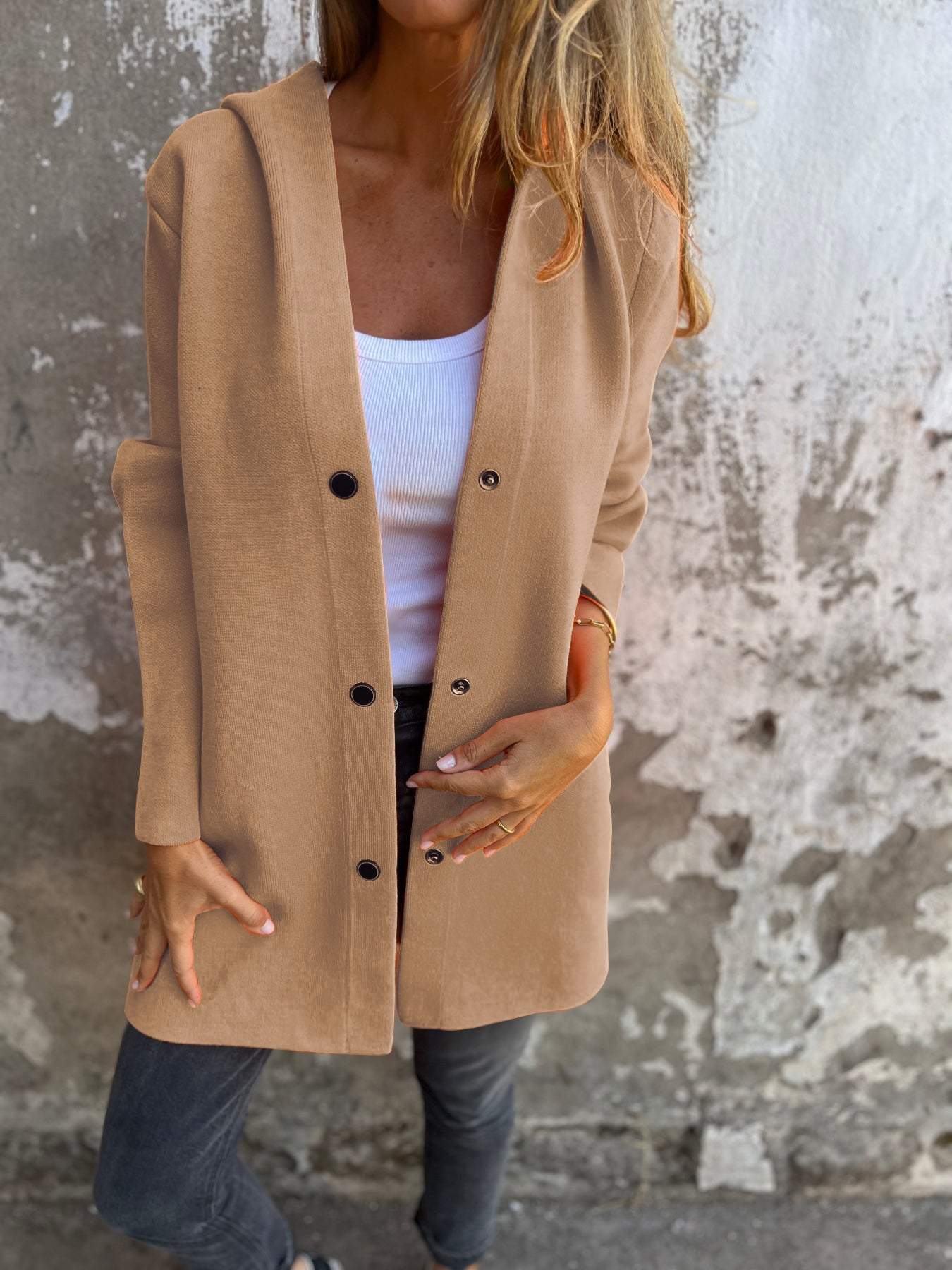Adriana | Soft Knit Hooded Cardigan