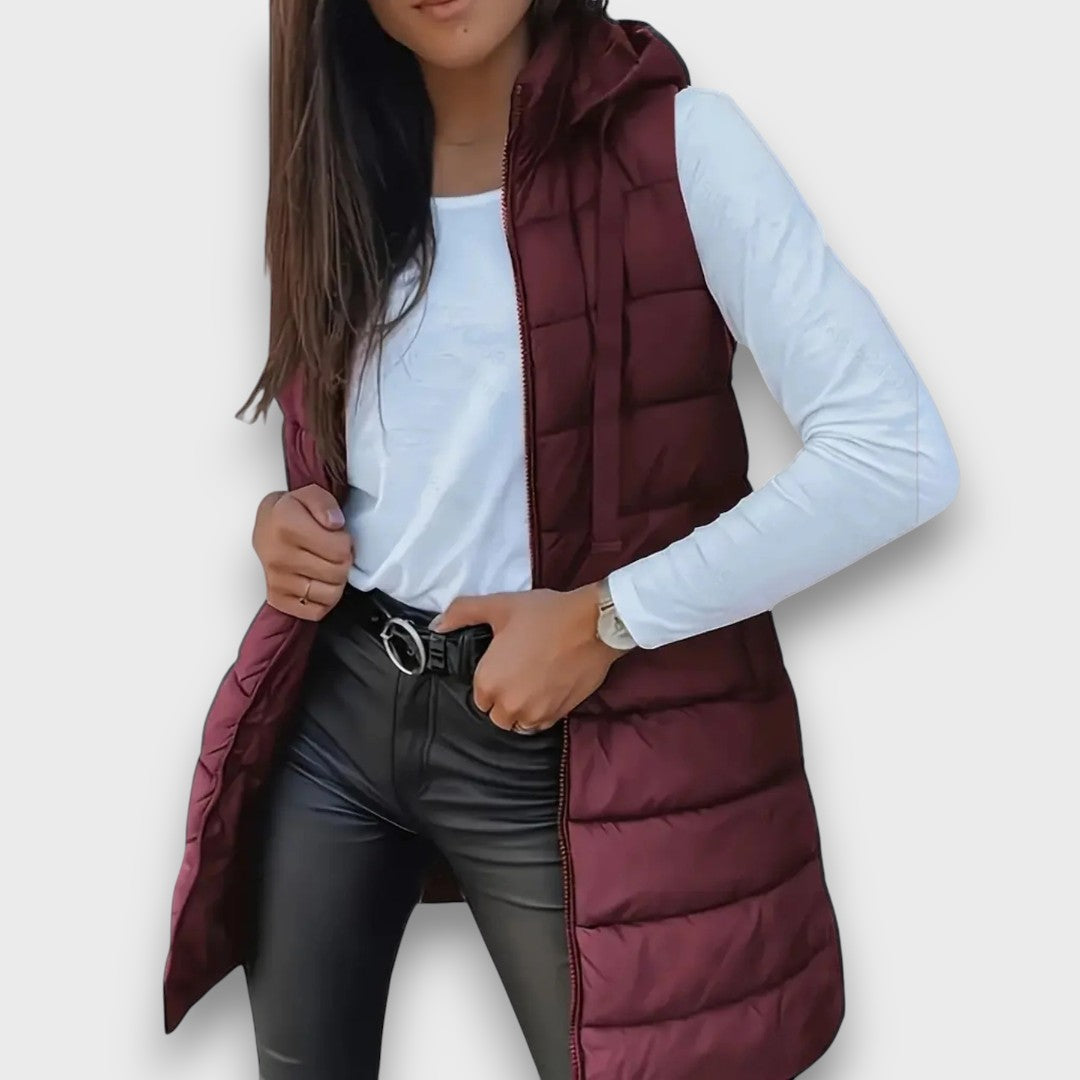 Margot | Lightweight Quilted Hooded Gilet