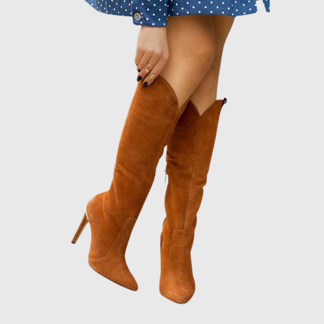 Aureline | Chic Stiletto Leather Boots