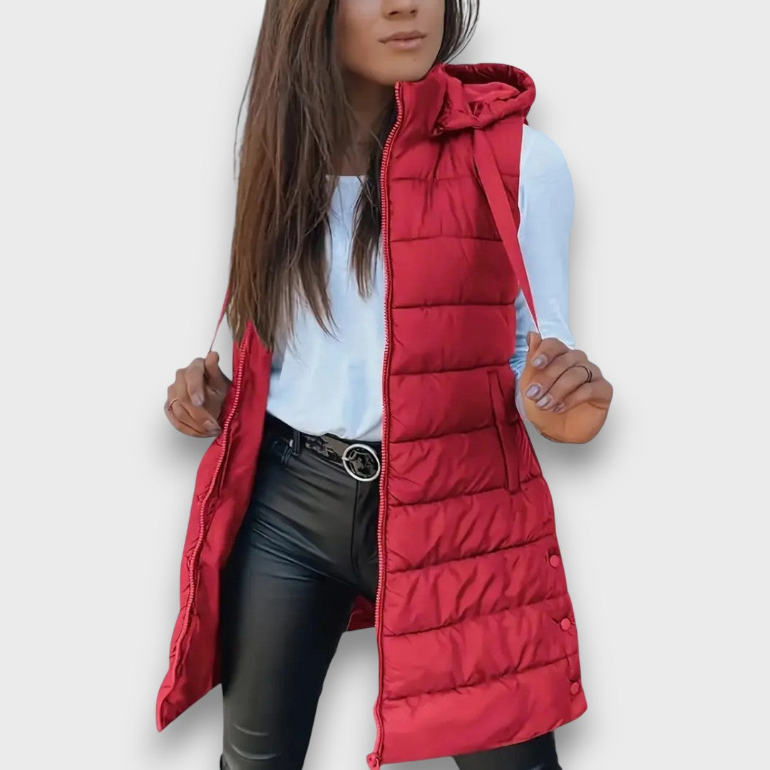 Margot | Lightweight Quilted Hooded Gilet