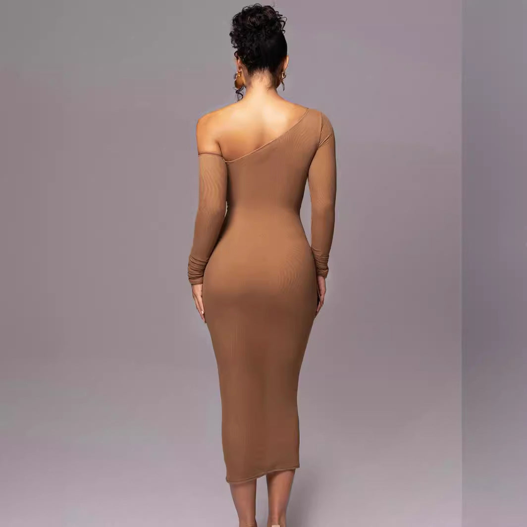 Classy Bodycon Long Sleeve Midi Dress | LouLou Couture