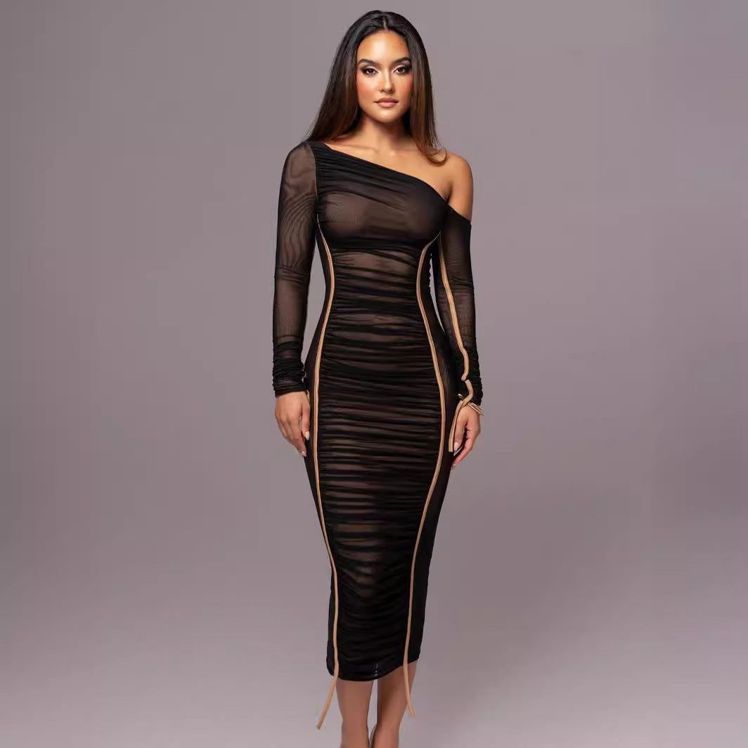 Classy Bodycon Long Sleeve Midi Dress | LouLou Couture