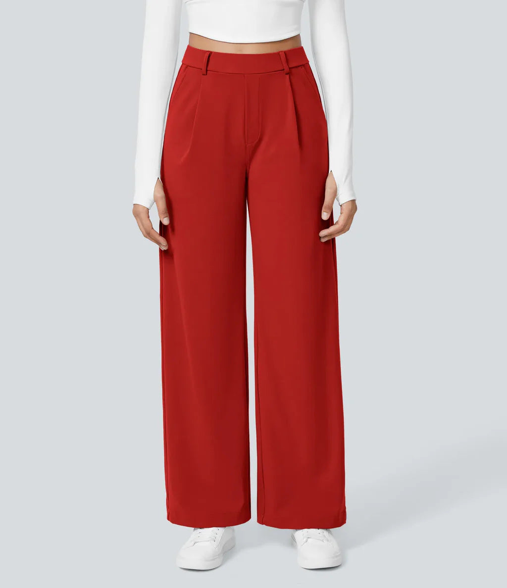 CHARMIE™ - Casual High Waist Straight Leg Pants