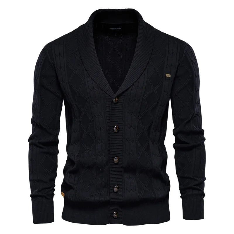 Waldemar | Men's cardigan with button placket