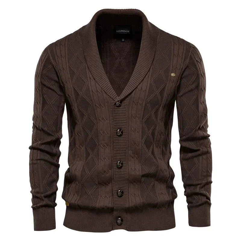 Waldemar | Men's cardigan with button placket