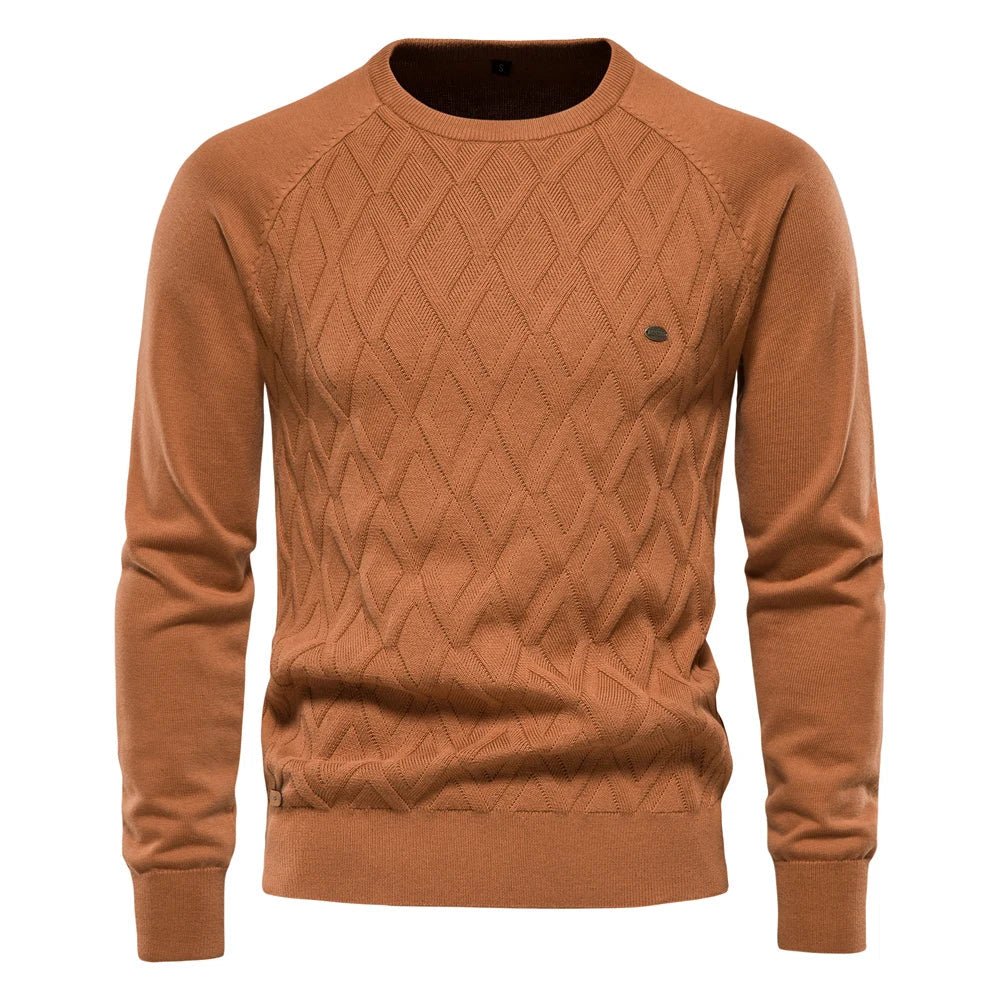 Theodor | Men's jumper with diamond pattern