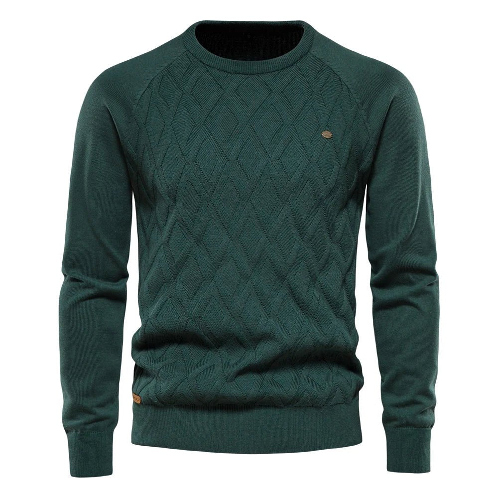Theodor | Men's jumper with diamond pattern