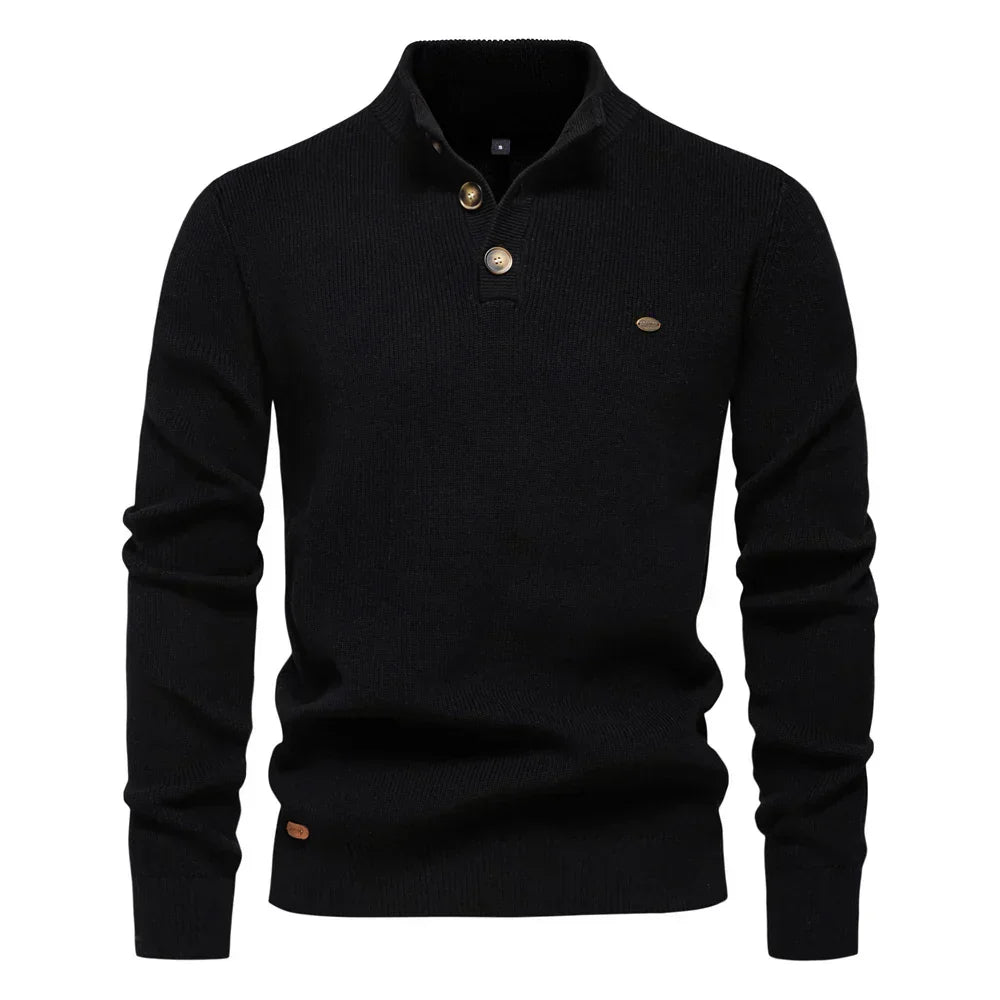 Konrad | Stylish men's jumper with button design