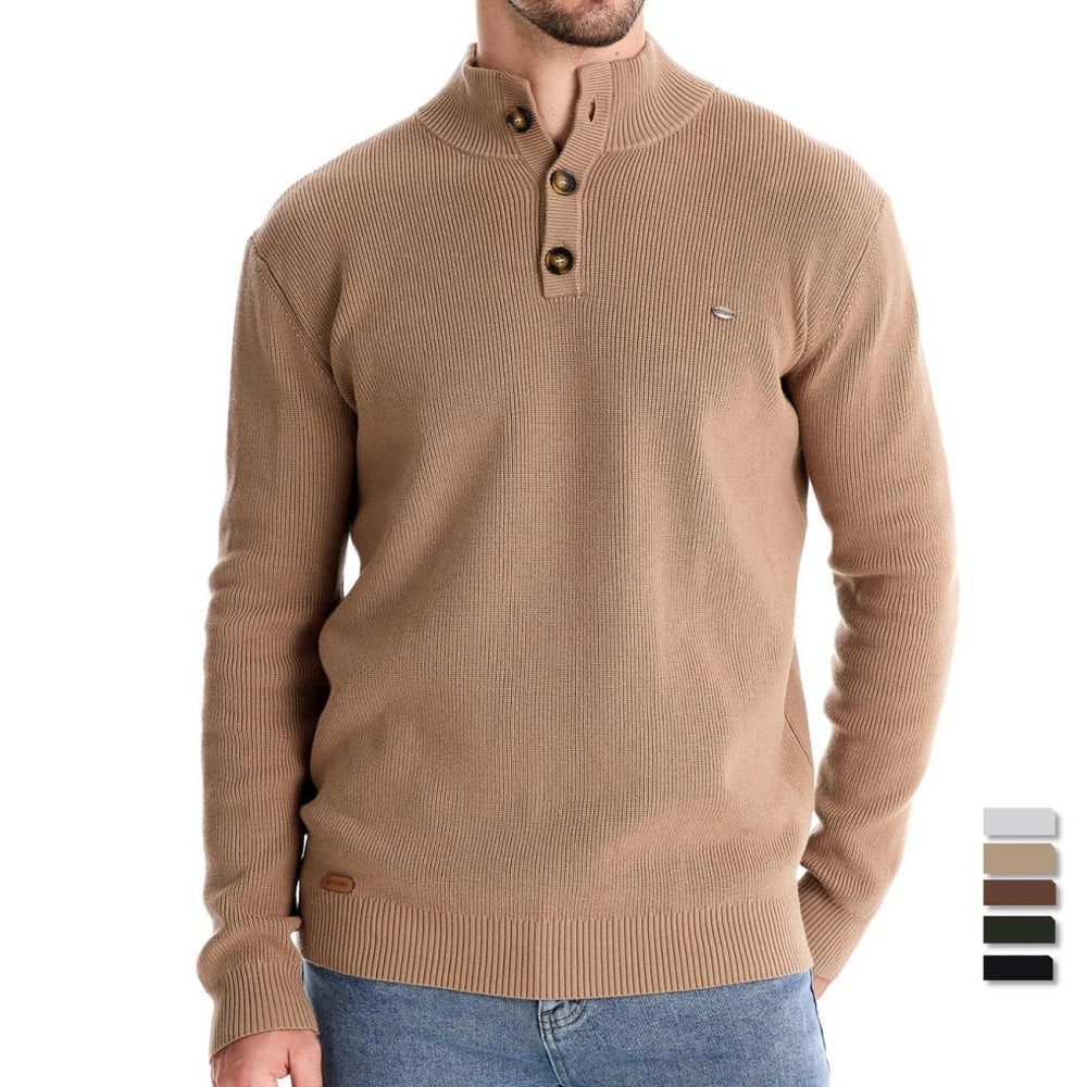 Konrad | Stylish men's jumper with button design