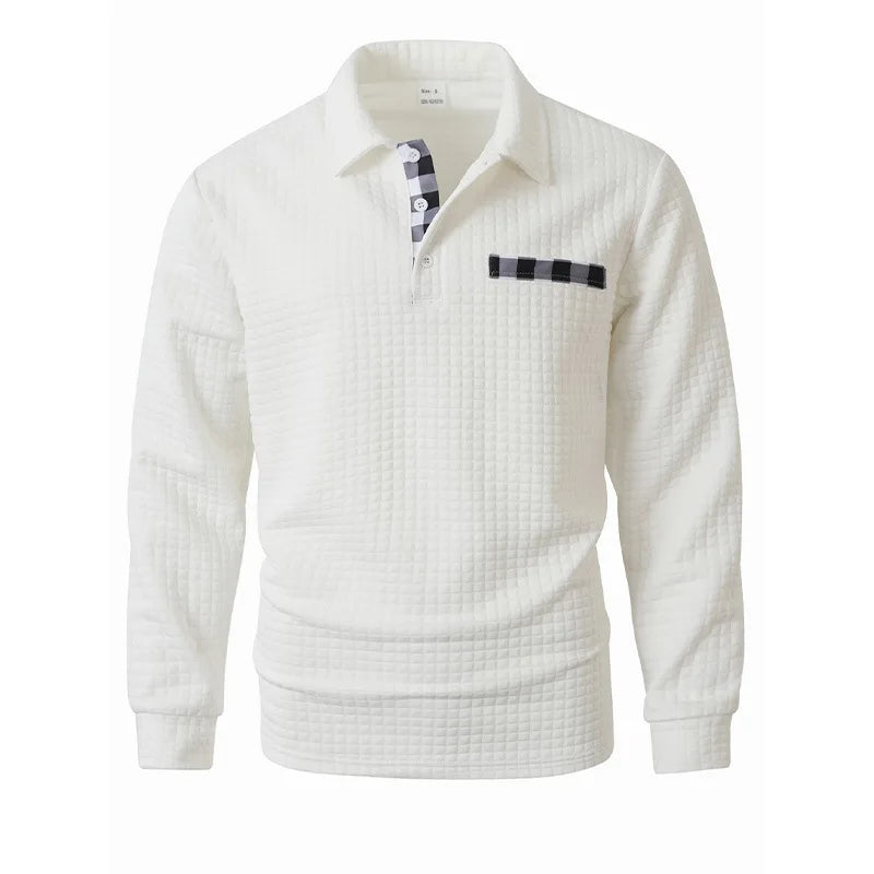 Harrison | Waffle polo shirt