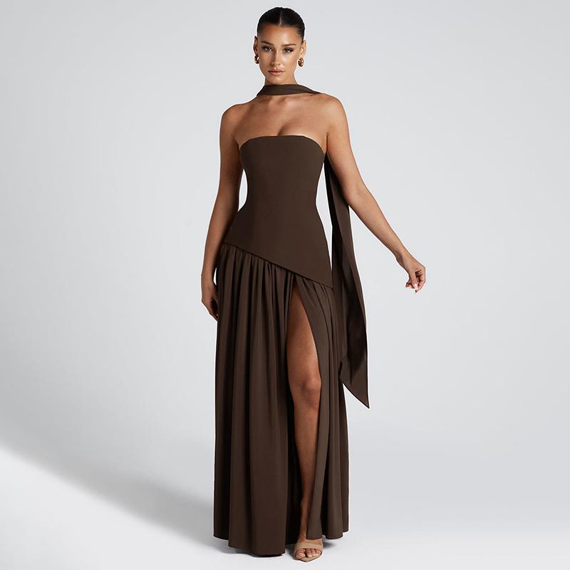 Elegant Sleeveless Bodycon Maxi Party Dress
