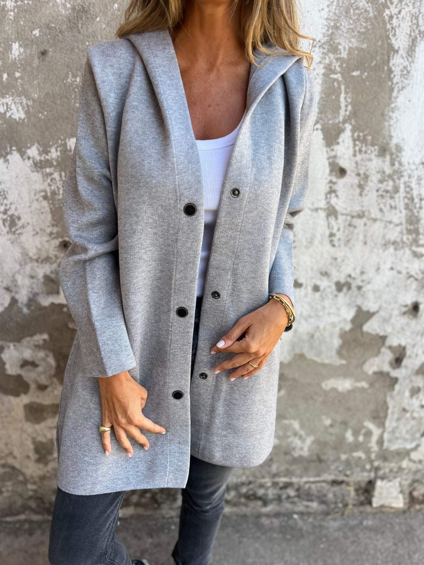 Adriana | Soft Knit Hooded Cardigan