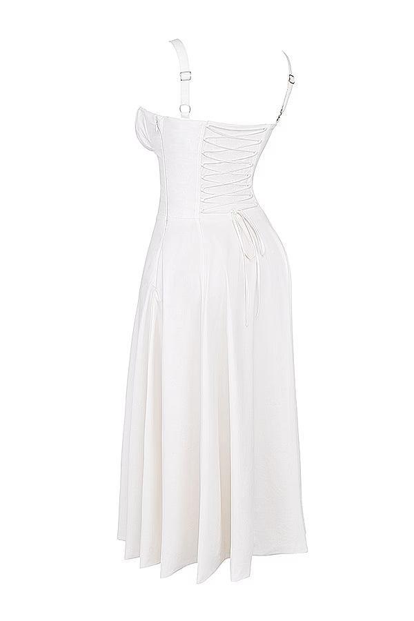 Carmen Croset Midi Dress | LouLou Couture