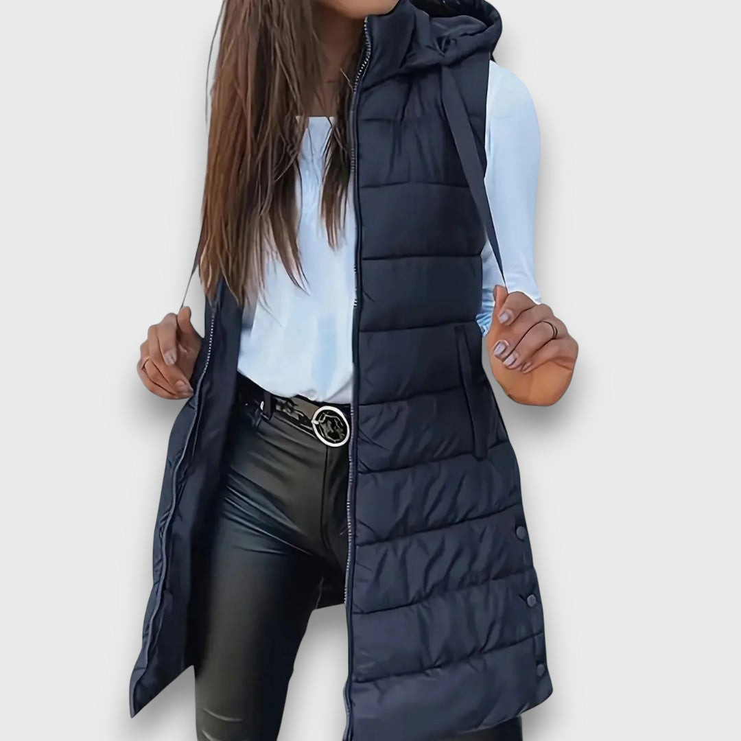 Margot | Lightweight Quilted Hooded Gilet