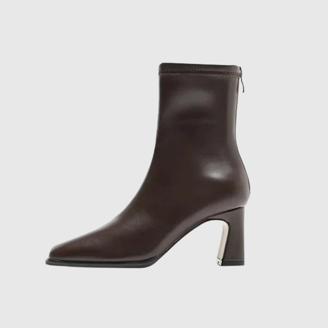 Ivyra | Square-Toe Warm Ankle Boots
