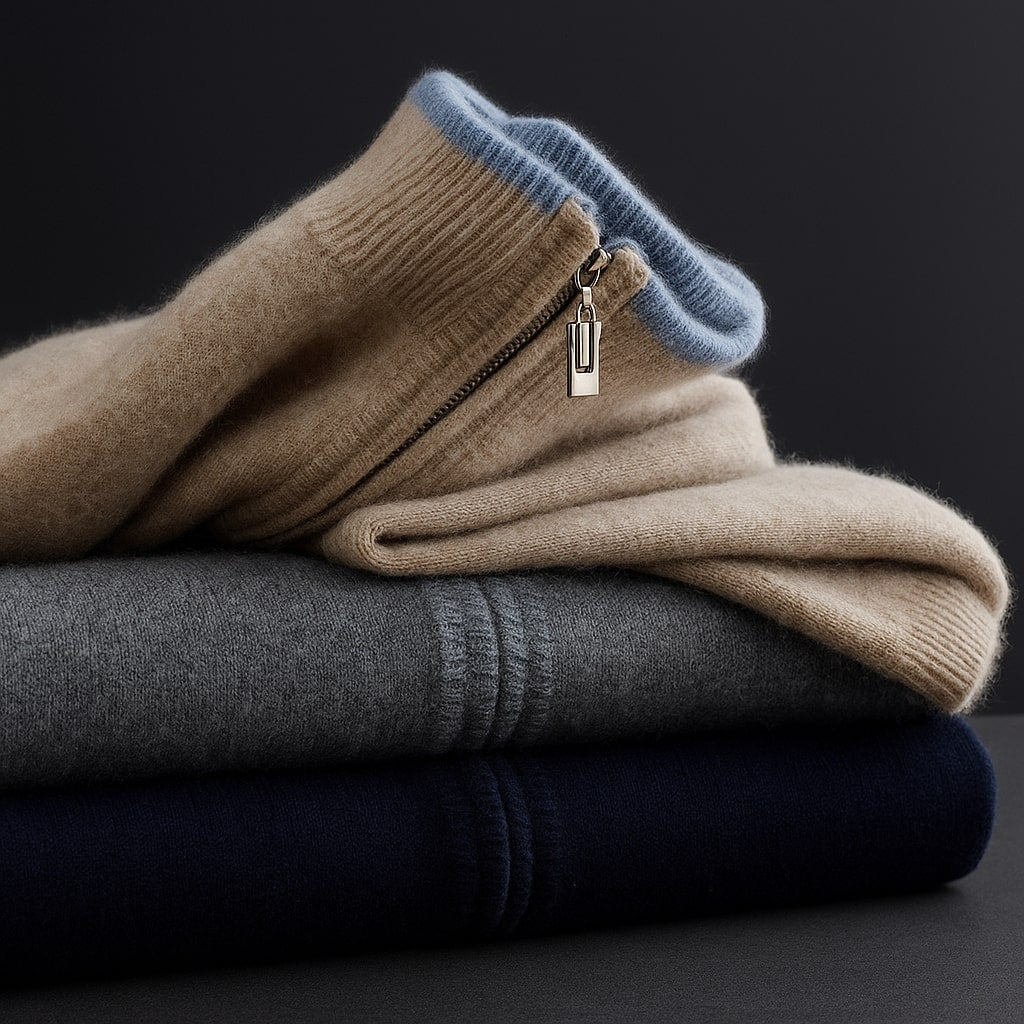 HARVEY™| ELEGANT WOOL ZIP JACKET