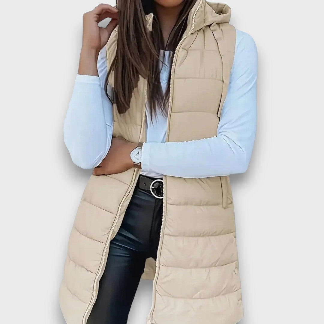 Margot | Lightweight Quilted Hooded Gilet