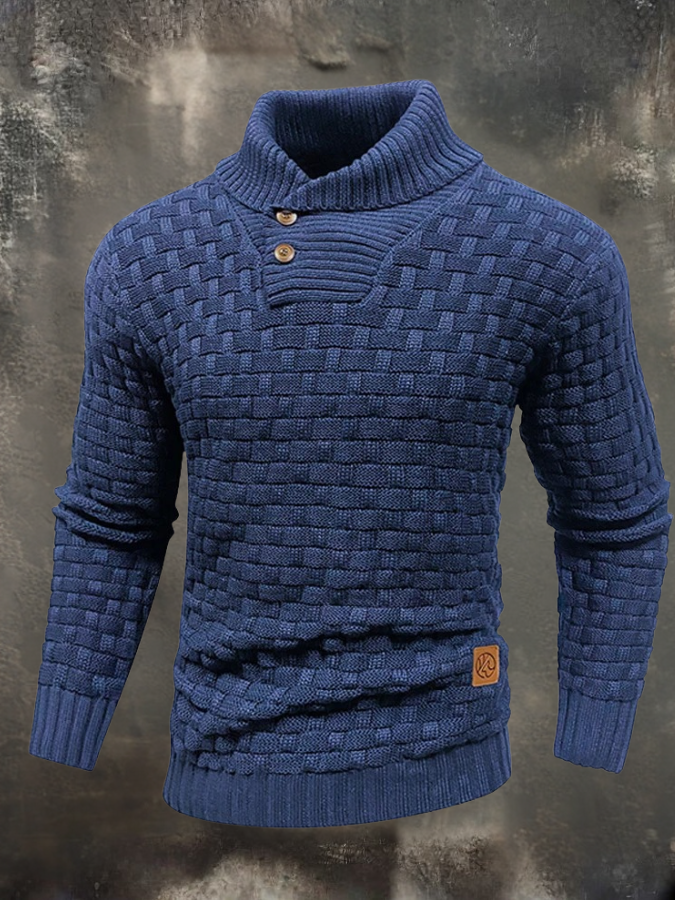 Elio |  Structured sweater with a high collar