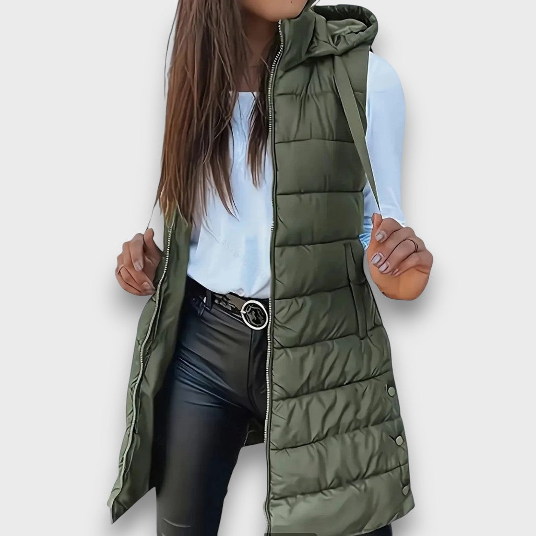 Margot | Lightweight Quilted Hooded Gilet