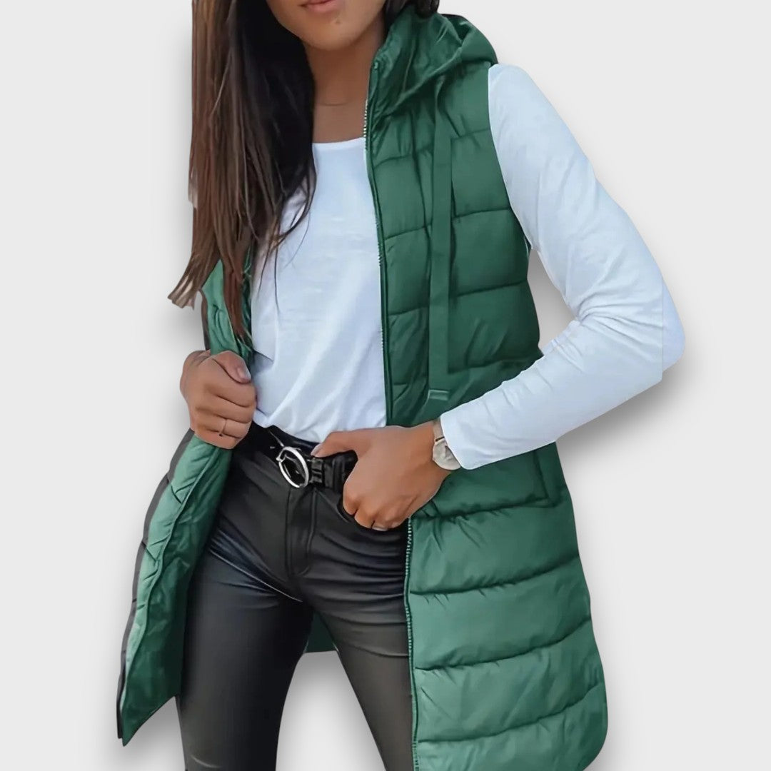 Margot | Lightweight Quilted Hooded Gilet