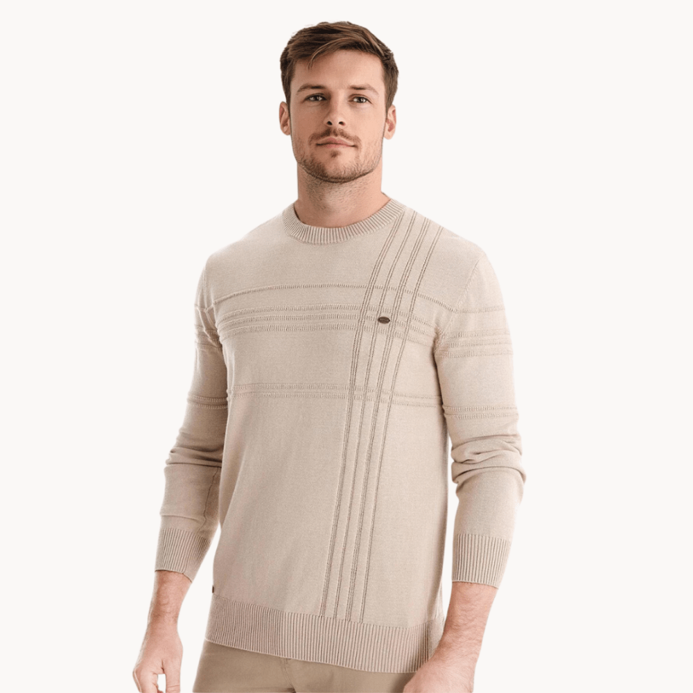 Burkhard | Stylish men's jumper with diamond pattern