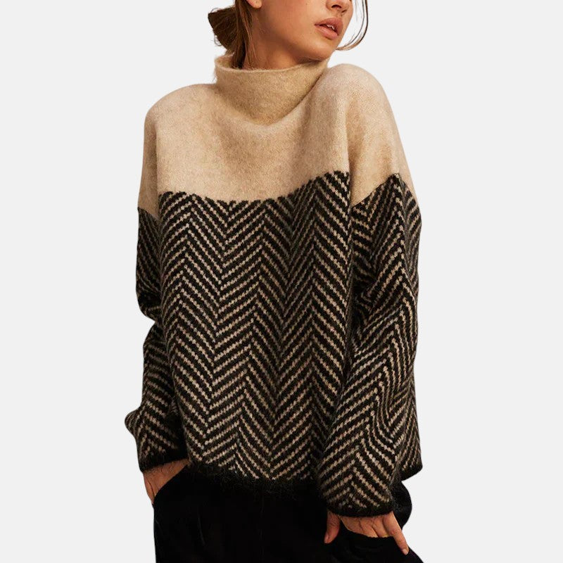 Brielle | Herringbone Knit Jumper