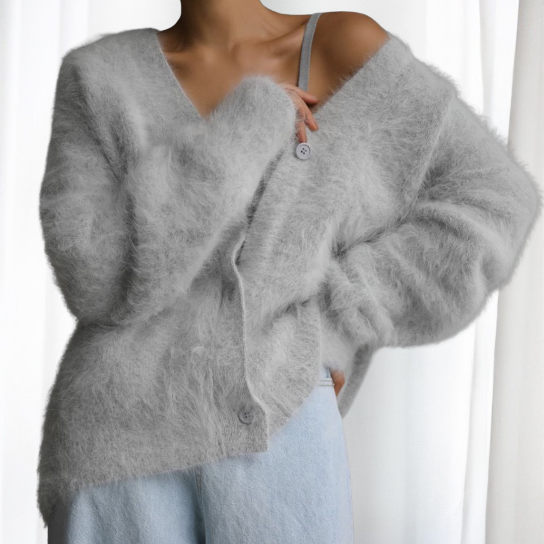 QUINCY™ - Comfy Button Front Drop Shoulder Cardigan