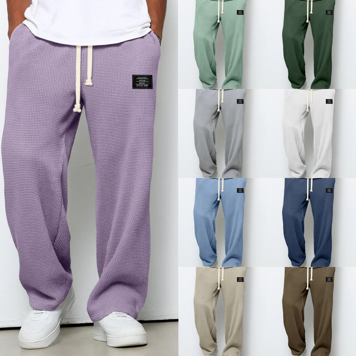 Harrison | Textured Wide Joggers