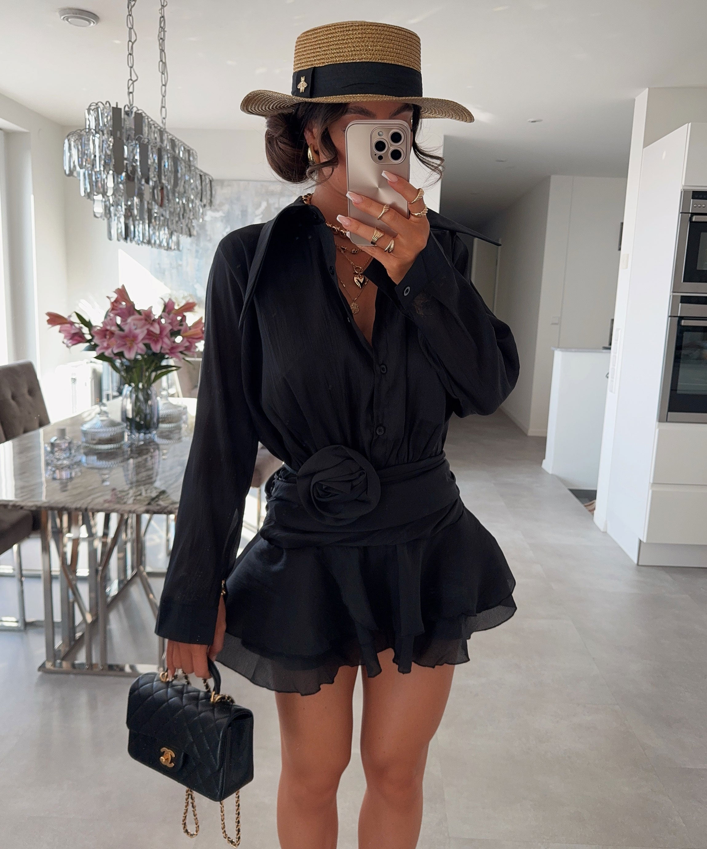 Black Classic Mini Dress | LouLou Couture