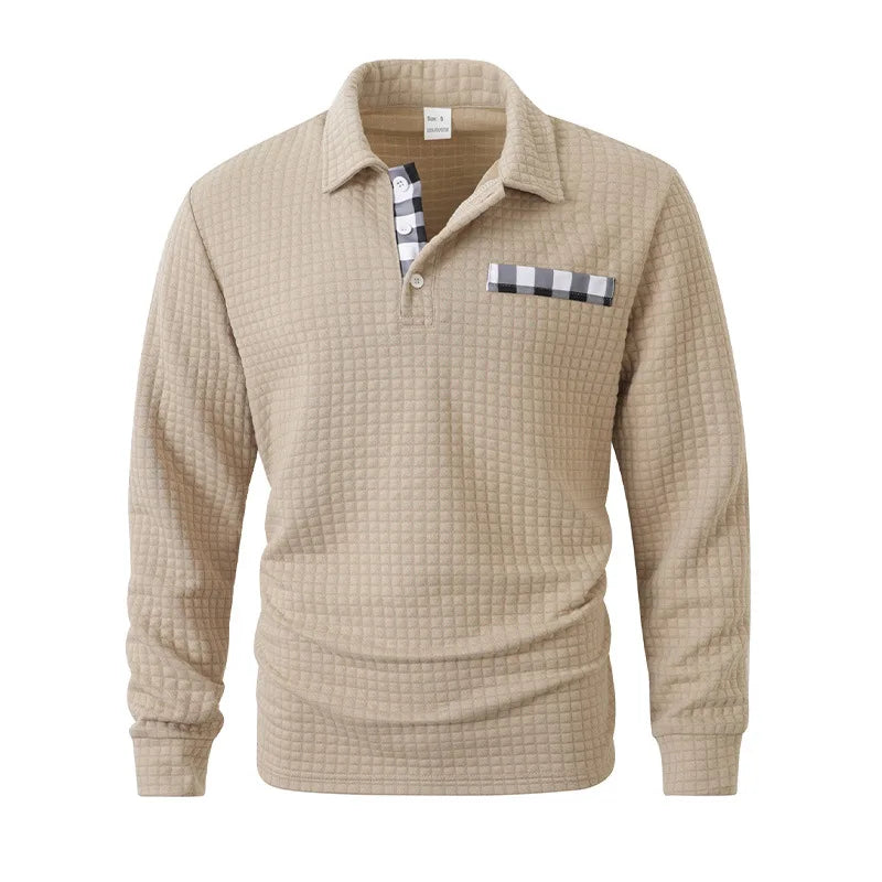 Harrison | Waffle polo shirt