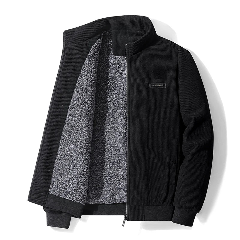 Udo | cord jacket with fleece lining