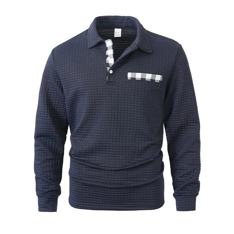 Harrison | Waffle polo shirt