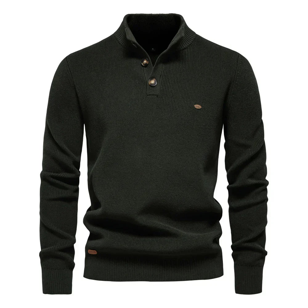 Konrad | Stylish men's jumper with button design
