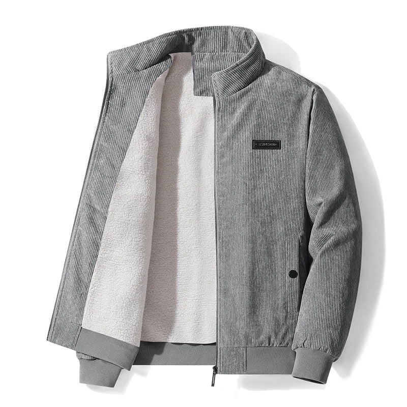 Udo | cord jacket with fleece lining