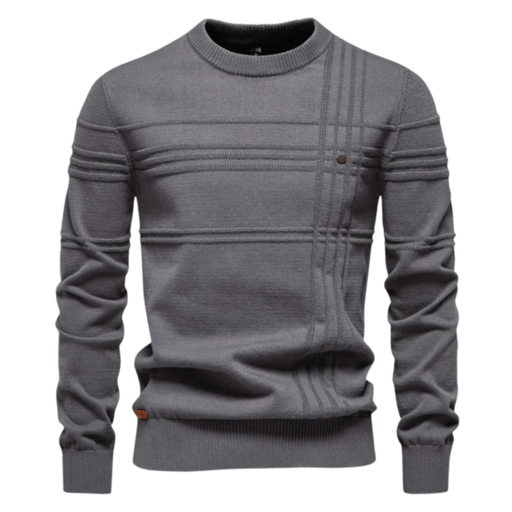 Burkhard | Stylish men's jumper with diamond pattern