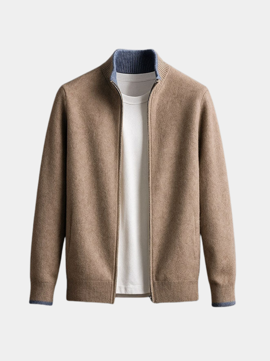 HARVEY™| ELEGANT WOOL ZIP JACKET