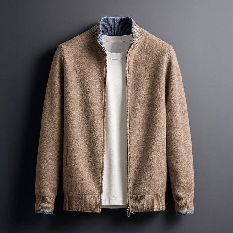 HARVEY™| ELEGANT WOOL ZIP JACKET