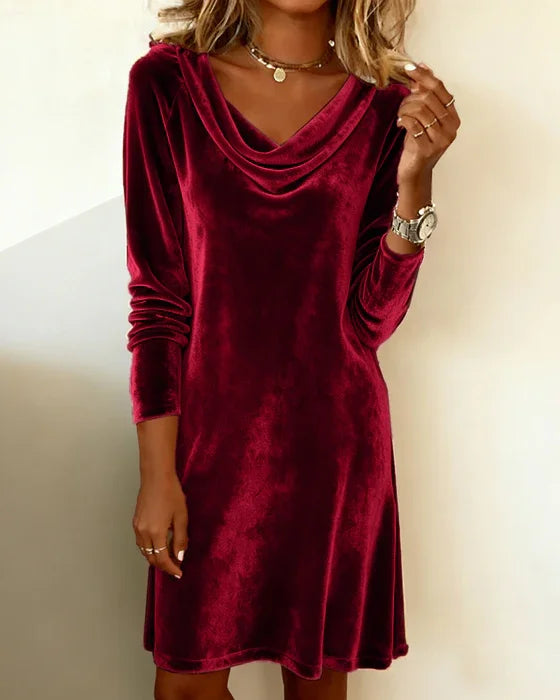 Frosina | Loose Fitting Velvet Dress